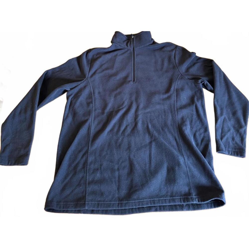 Lands' End women’s  Fleece Pullover - XL - Black j-1